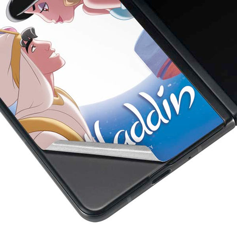 Disney Aladdin and Princess Jasmine Kiss Galaxy Z Fold4 5G Skin